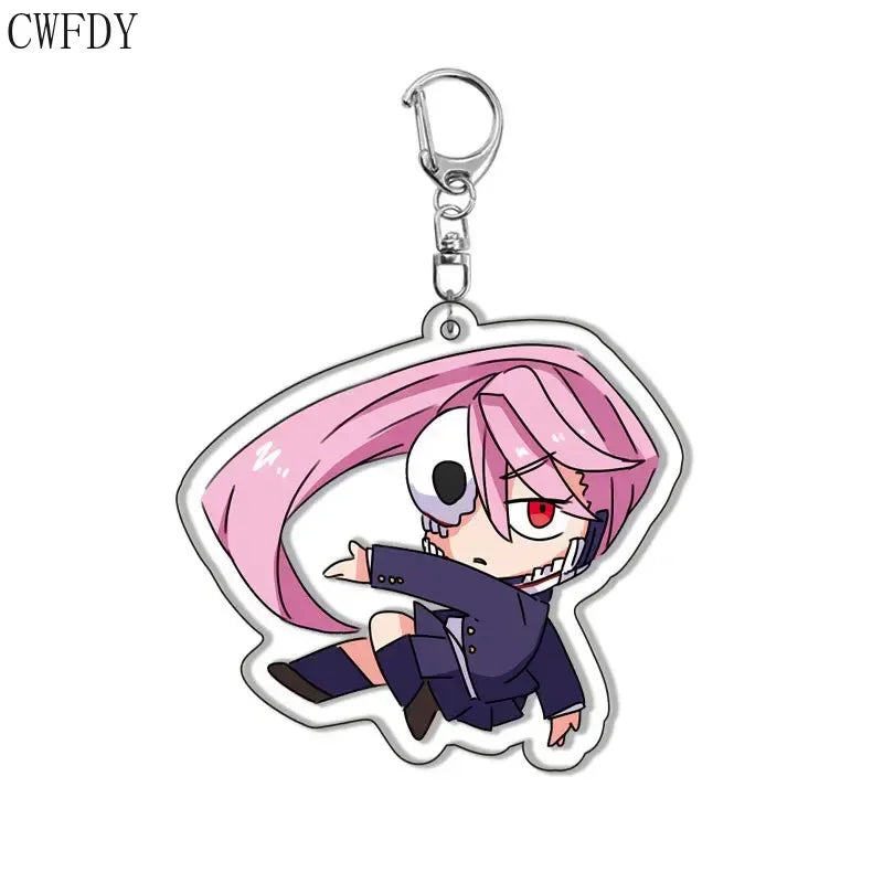 New Anime Dandadan Momo Acrylic Keychain Children Cartoon Badge Pendant Charms Key Chain Jewelry Accessories For Fans Xams Gift Mountain ship