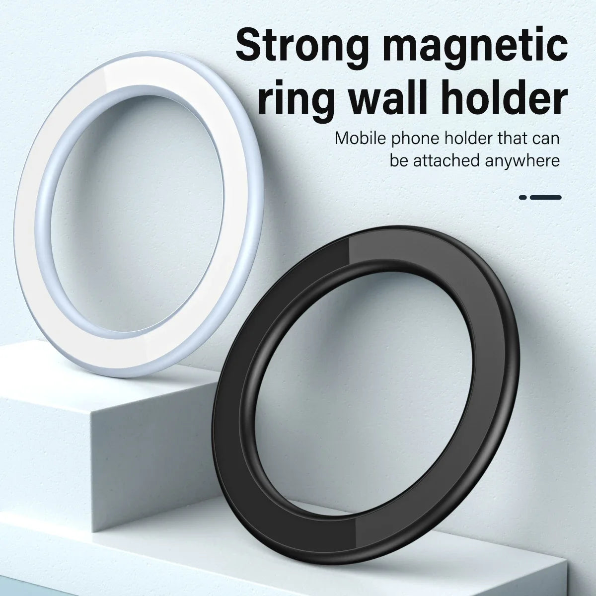 Magnetic Ring Holder For iPhone 14 13 12 Magnet Wall Mobile Phone Holder Magnetic Magsafe Car Phone Stand Universal iPad Phone - Mountain ship