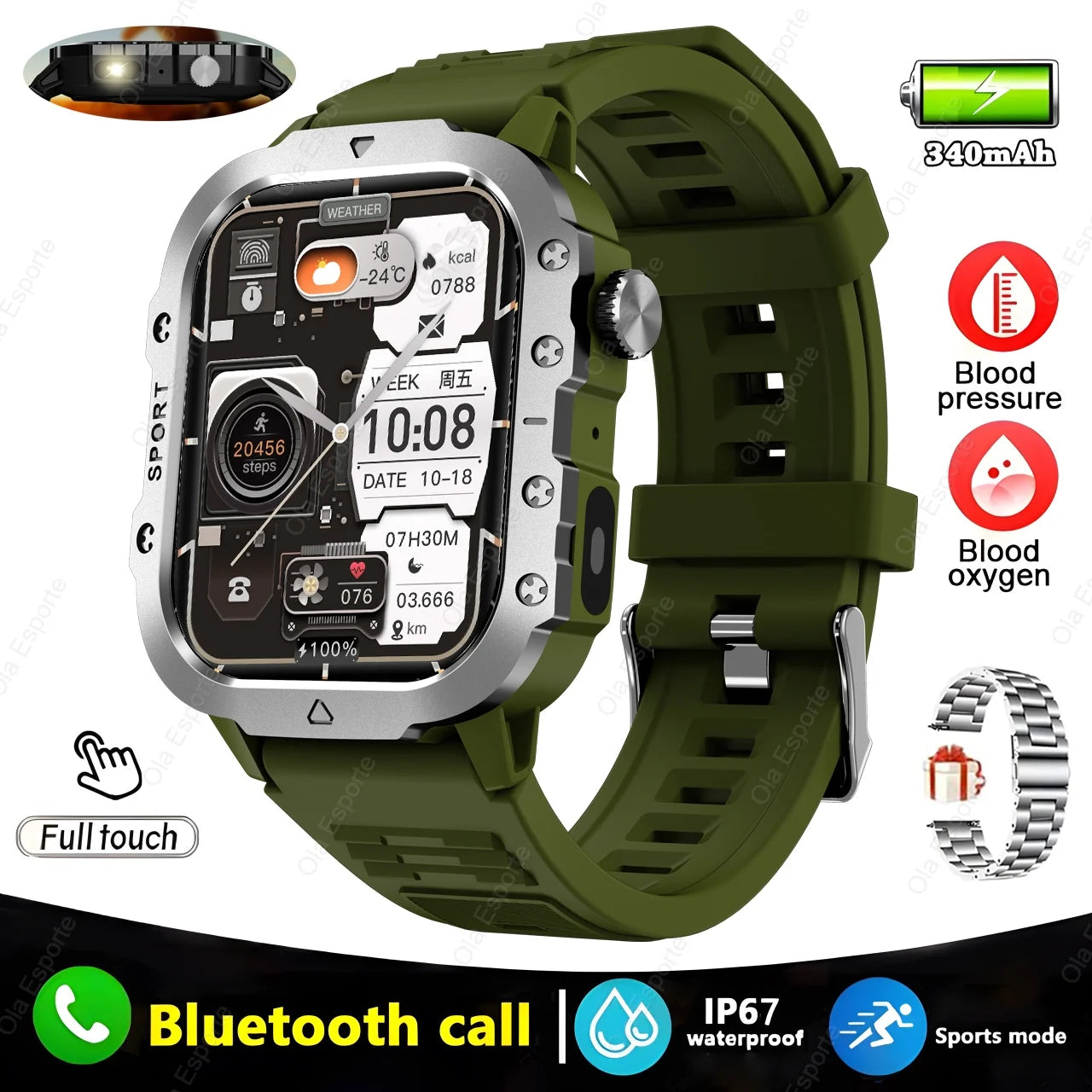 Original Men Smart Watch Bluetooth Call Fitness Clock 3ATM IP68 Swim Waterproof Sports Smartwatch for Women Xiaomi Android 2024 - Mountain ship