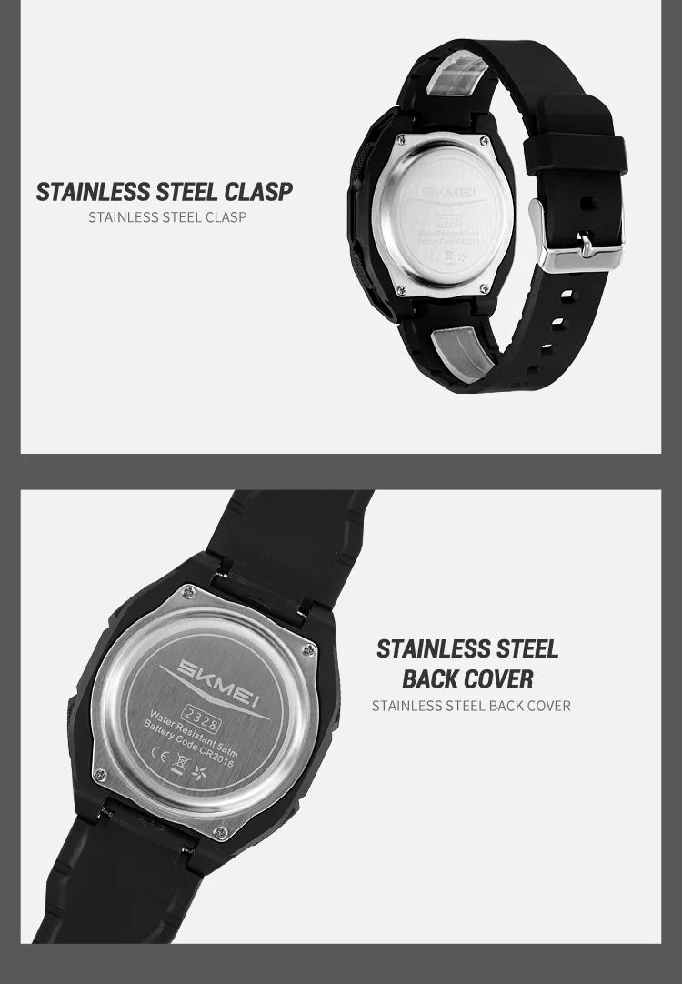 SKMEI Business Digital Electronic Watch Fashion Sports Quartz Watches For Mens Women Waterproof Wristwatches Clock Reloj Hombre - Mountain ship