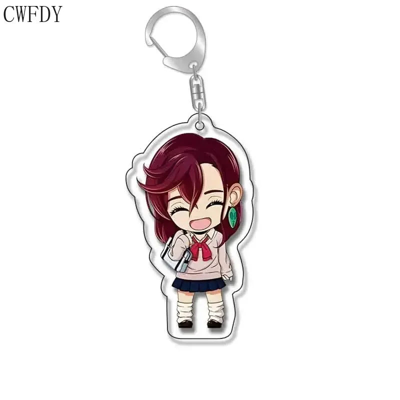 New Anime Dandadan Momo Acrylic Keychain Children Cartoon Badge Pendant Charms Key Chain Jewelry Accessories For Fans Xams Gift - Mountain ship