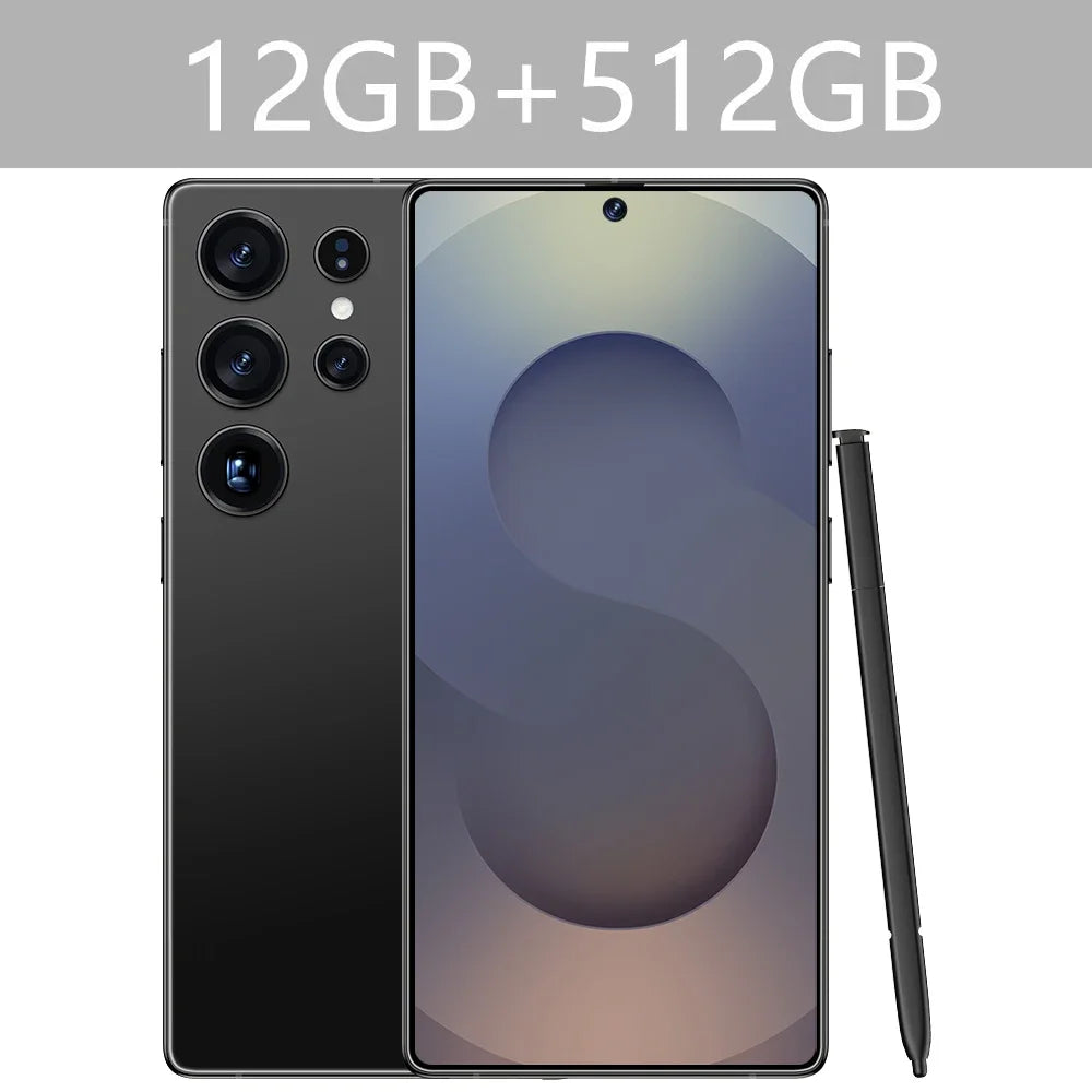 New S25 Ultra 7.3HD Original Smartphone 5G Global Version Mobile Phones Dual SIM Card Android 14 Cell Phone 7800mAh Cellphones - Mountain ship