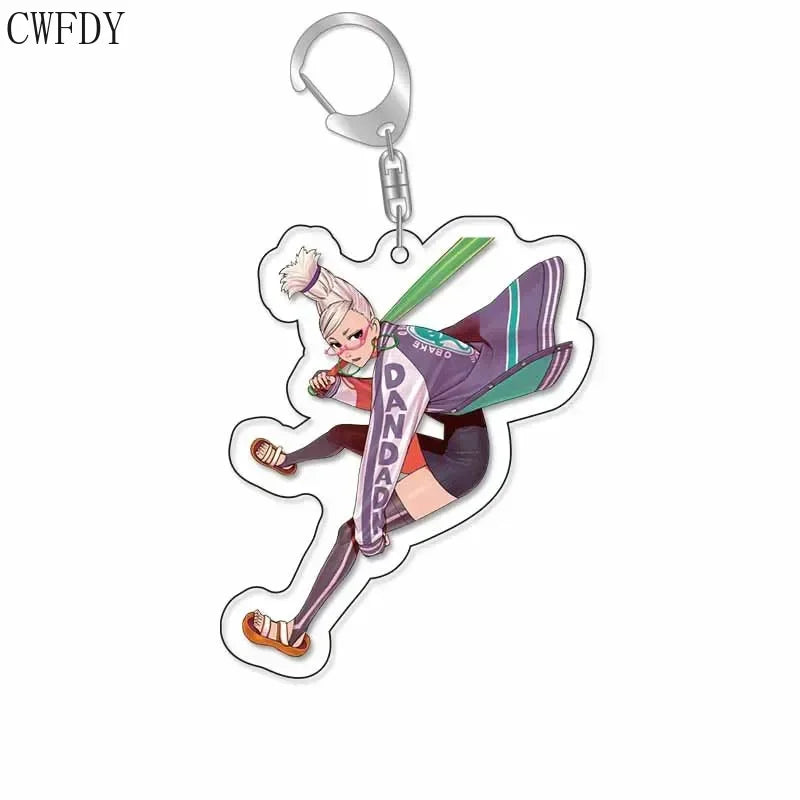 New Anime Dandadan Momo Acrylic Keychain Children Cartoon Badge Pendant Charms Key Chain Jewelry Accessories For Fans Xams Gift Mountain ship