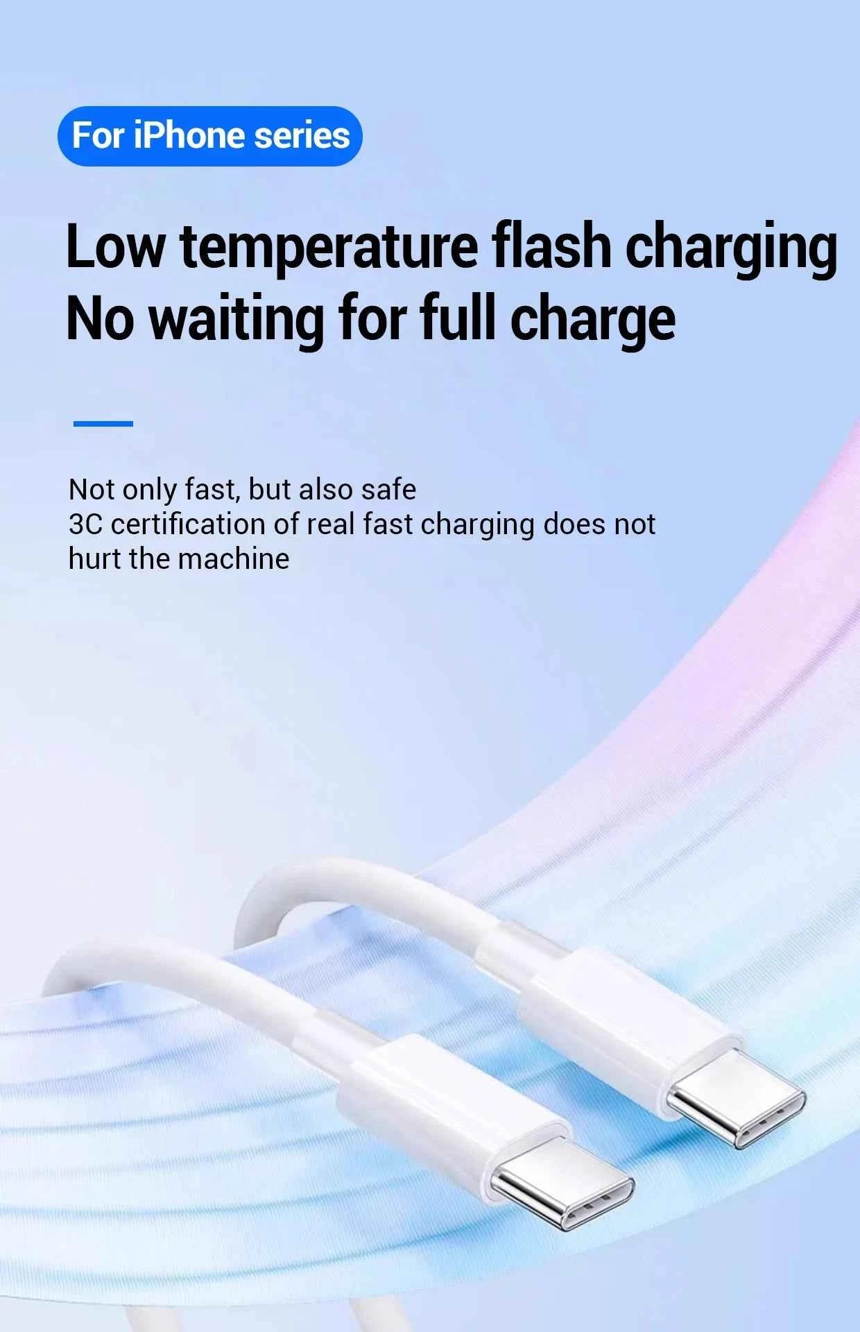 PD 20W Fast charger Cable For iphone 15 14 13 12 11 Pro Max X XS XR 8 7 6 6S Cell Phone Charger Charging Cable Accessories - Mountain ship