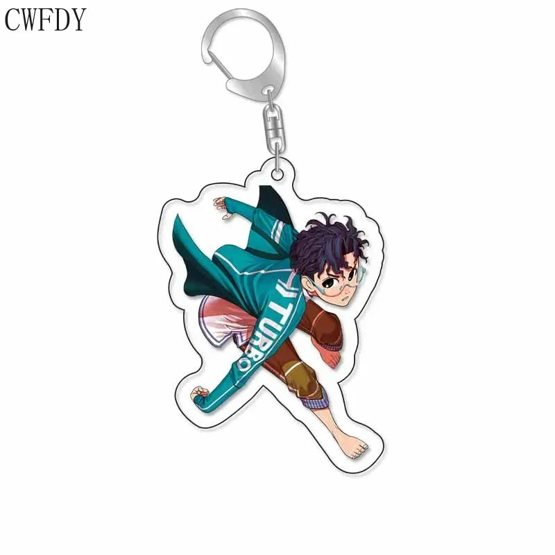 New Anime Dandadan Momo Acrylic Keychain Children Cartoon Badge Pendant Charms Key Chain Jewelry Accessories For Fans Xams Gift Mountain ship