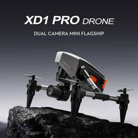 XD1 Pro Mini Dron with 8K Dual Camera WIFI Alloy Anti-drop Optical Flow Positioning Quadcopter Remote Control Gift RC Toy - Mountain ship