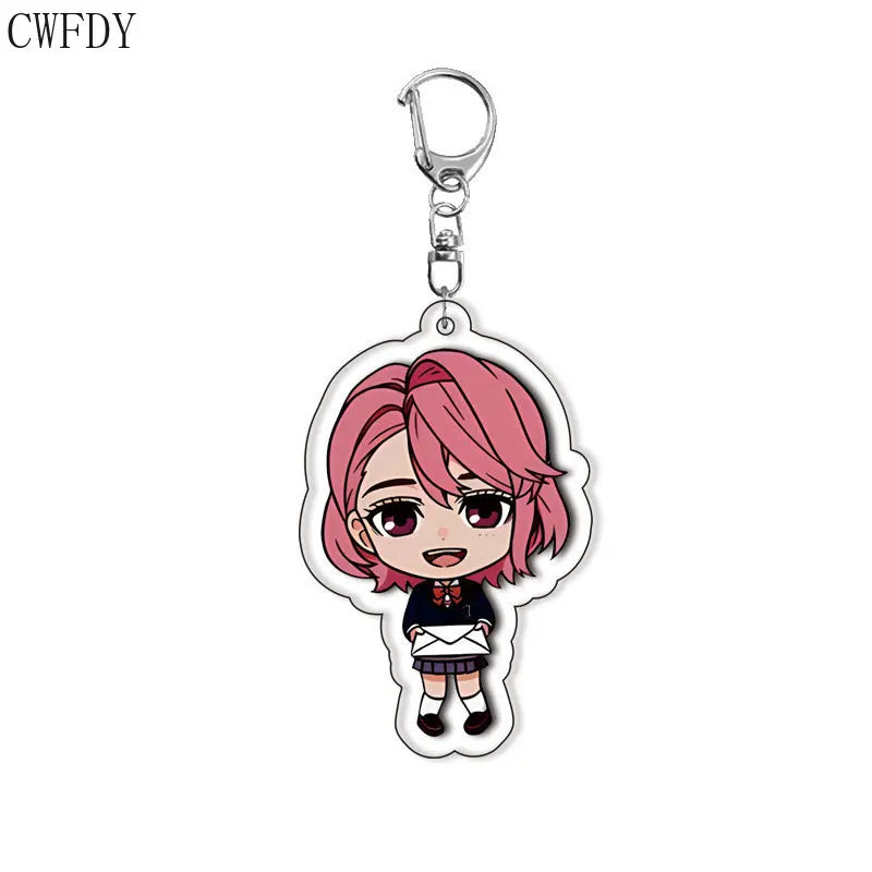 New Anime Dandadan Momo Acrylic Keychain Children Cartoon Badge Pendant Charms Key Chain Jewelry Accessories For Fans Xams Gift Mountain ship