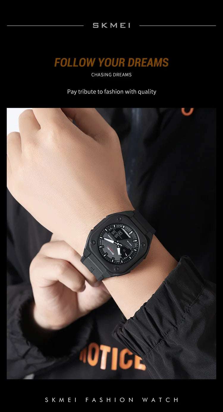 SKMEI Business Digital Electronic Watch Fashion Sports Quartz Watches For Mens Women Waterproof Wristwatches Clock Reloj Hombre - Mountain ship
