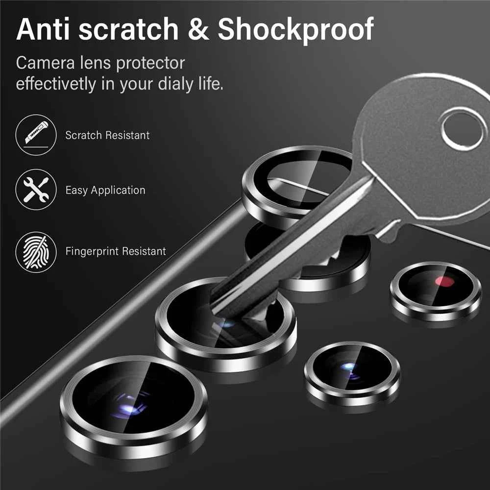 For Samsung S24 S23 Ultra Camera Lens Protector Aluminum Alloy Metal Tempered Glass Camera Film For Galaxy S22 Ultra Accessories - Mountain ship