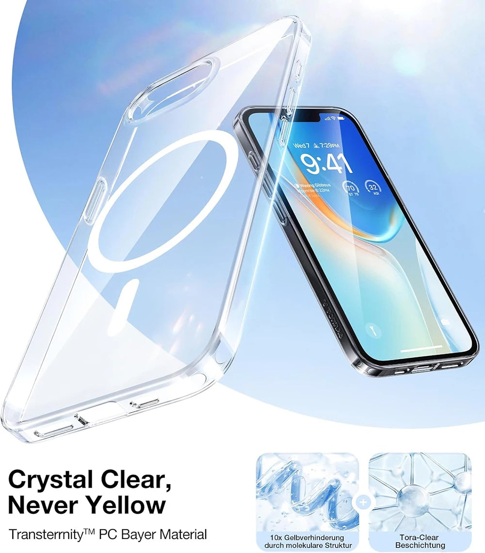 For Magsafe Magnetic Wireless Charging Case For iPhone 16E iPhone16E 5G Shockproof Matte Back Cover Coque - Mountain ship