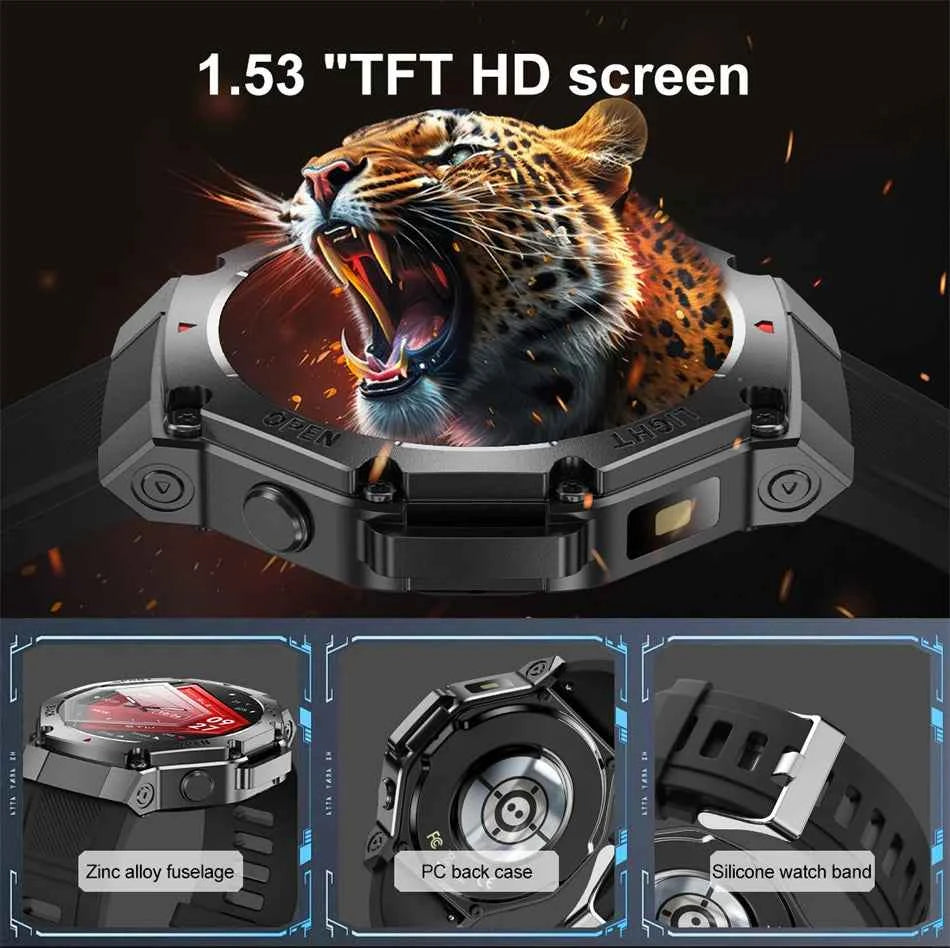 2025 New LED Smart Watch Men's HD AMOLED Bluetooth Call Waterproof Smartwatch Heart Rate Monitoring Women's Health Smart Watches - Mountain ship