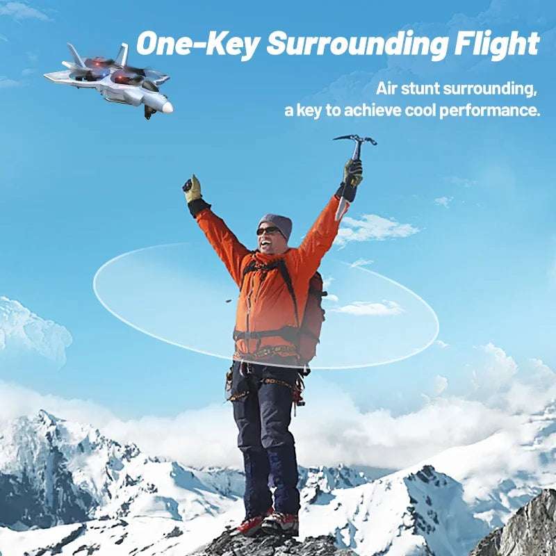 JJRC Dron With Camera Glide Take Off EVA Fighter WIFI Picture Transmission 8K Aerial Foam Remote Control Aircraft Toy Gifts - Mountain ship
