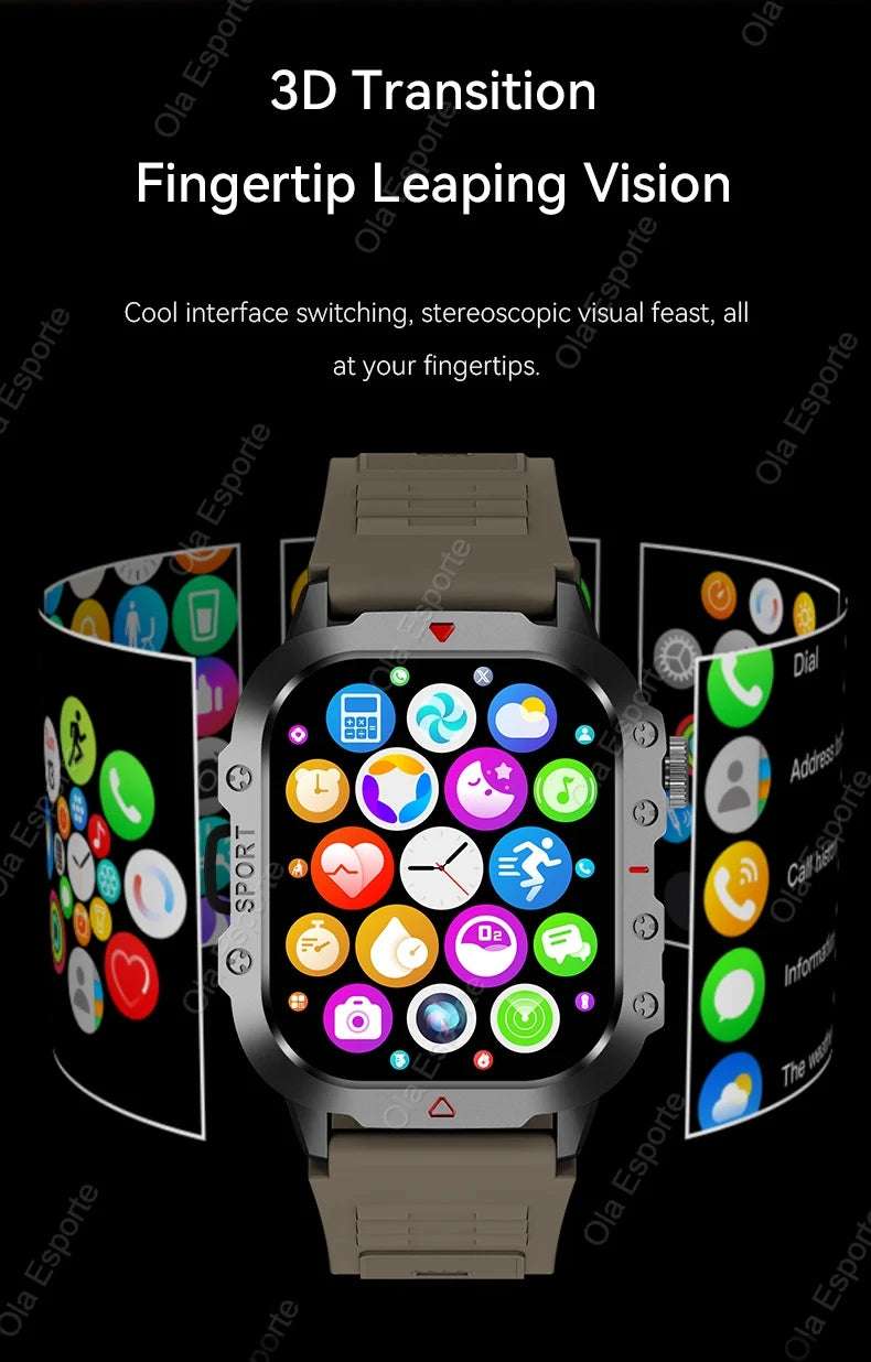 Original Men Smart Watch Bluetooth Call Fitness Clock 3ATM IP68 Swim Waterproof Sports Smartwatch for Women Xiaomi Android 2024 - Mountain ship