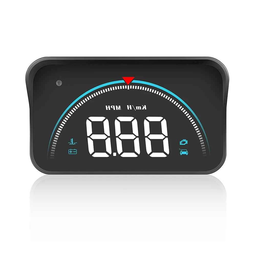 Car HUD Head Up Display OBD Speedometer Windshield Projector Smart Digital Water Temp Voltage Speed Meter With Overspeed Warning - Mountain ship