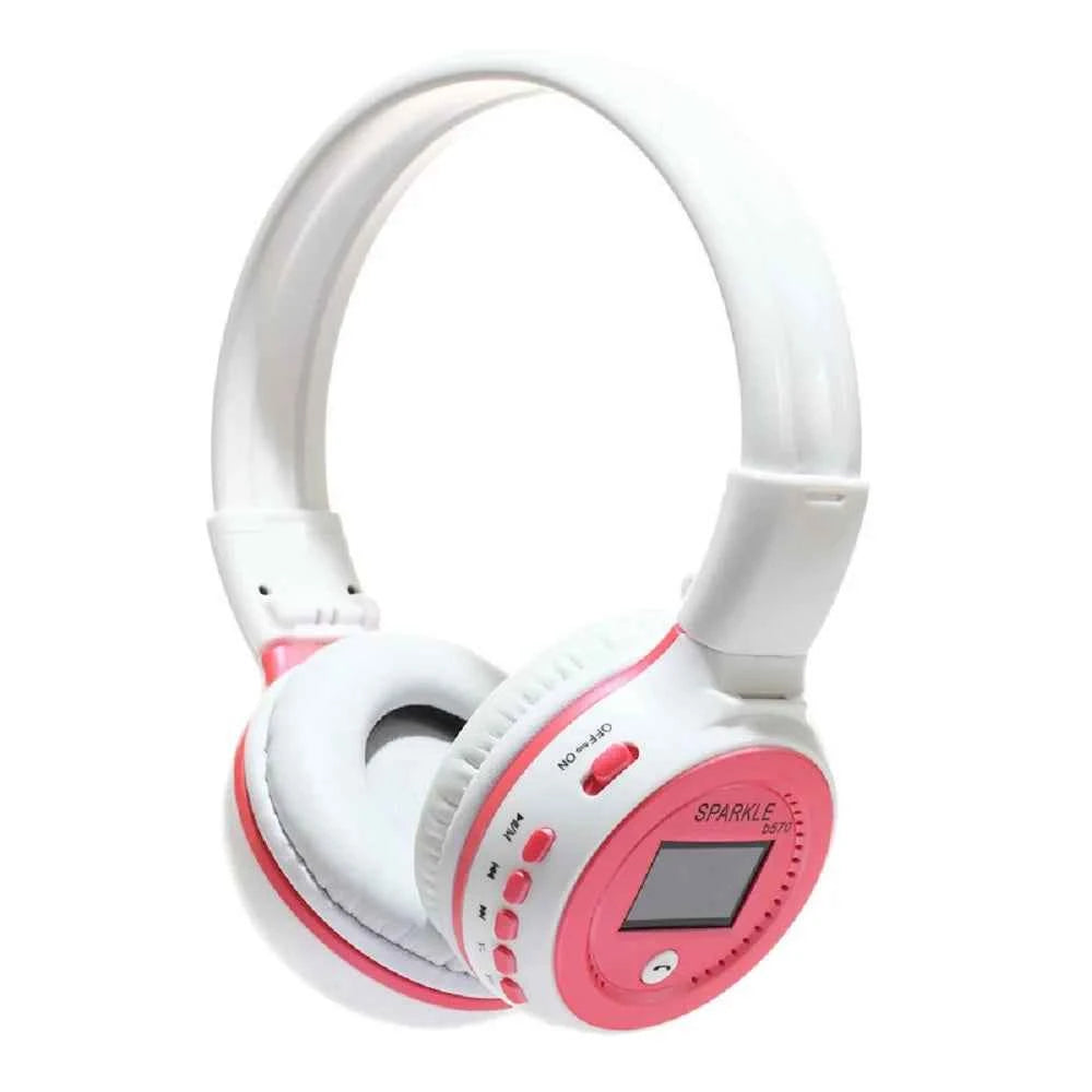 Wireless Headphone Radio Over Ear Bluetooth Compatibility Stereo Earphone Headset for Computer Phone Support FM Audio Card AUX - Mountain ship