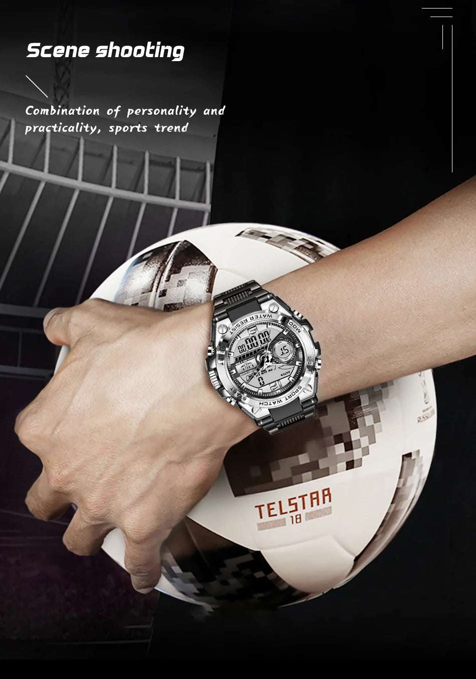 LIGE Men Military Watch Digital 50m Waterproof Wristwatch LED Quartz Clock Sport Watch Male Big Watches Men Relogios Masculino - Mountain ship