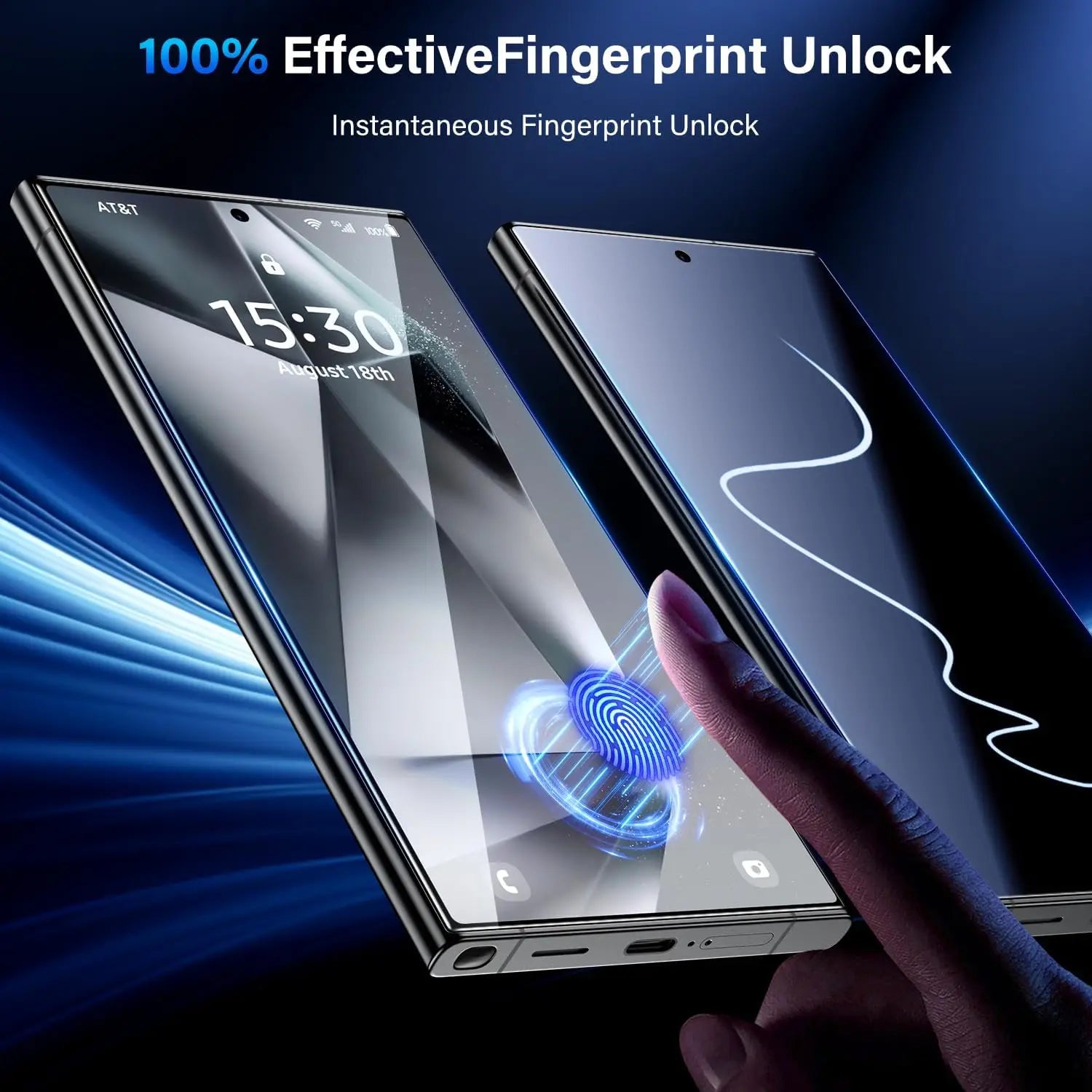 2Pcs For Samsung Galaxy S25 Ultra S24 S23 S22 S21 Plus A55 A35 A25 A15 A16 A34 A54 A55 A53 5G Screen Protector Tempered Glass - Mountain ship