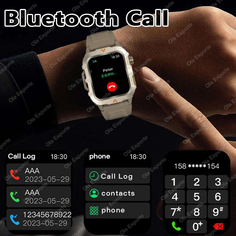 Outdoor Sports Smart Watch for huawei xiaomi Samsung 2025 Men Women Watches Fitness Track ECG+PGG Smartwatch with Led Lighting - Mountain ship