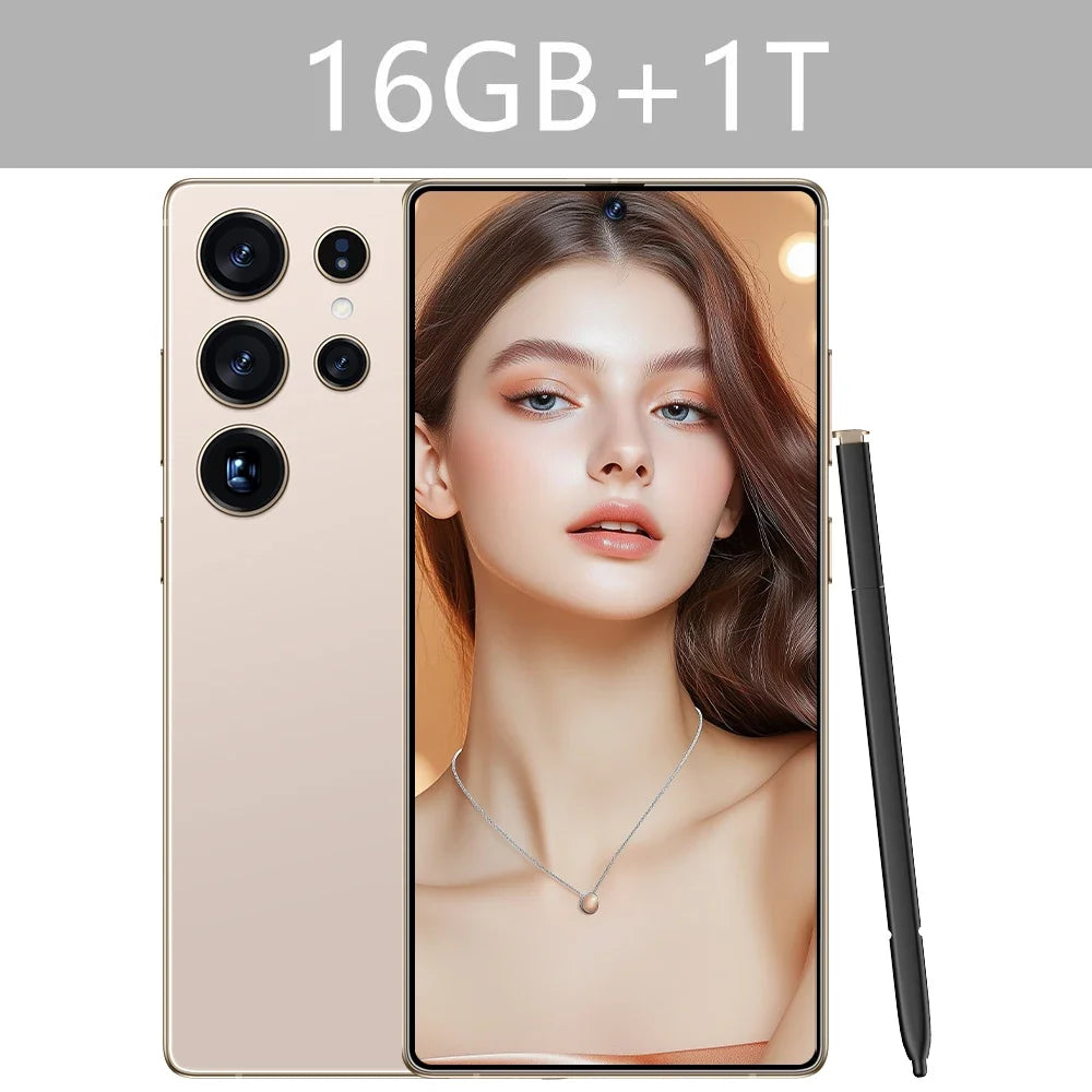 New S25 Ultra 7.3HD Original Smartphone 5G Global Version Mobile Phones Dual SIM Card Android 14 Cell Phone 7800mAh Cellphones - Mountain ship