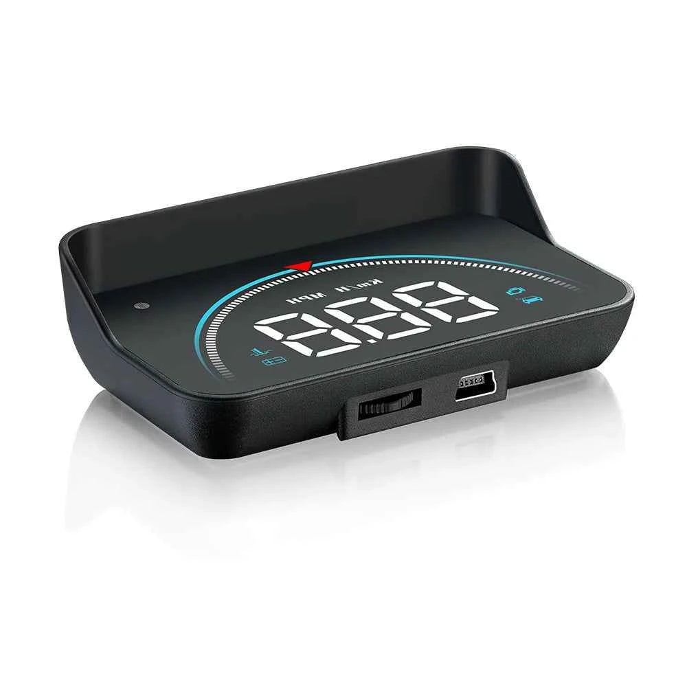 Car HUD Head Up Display OBD Speedometer Windshield Projector Smart Digital Water Temp Voltage Speed Meter With Overspeed Warning - Mountain ship