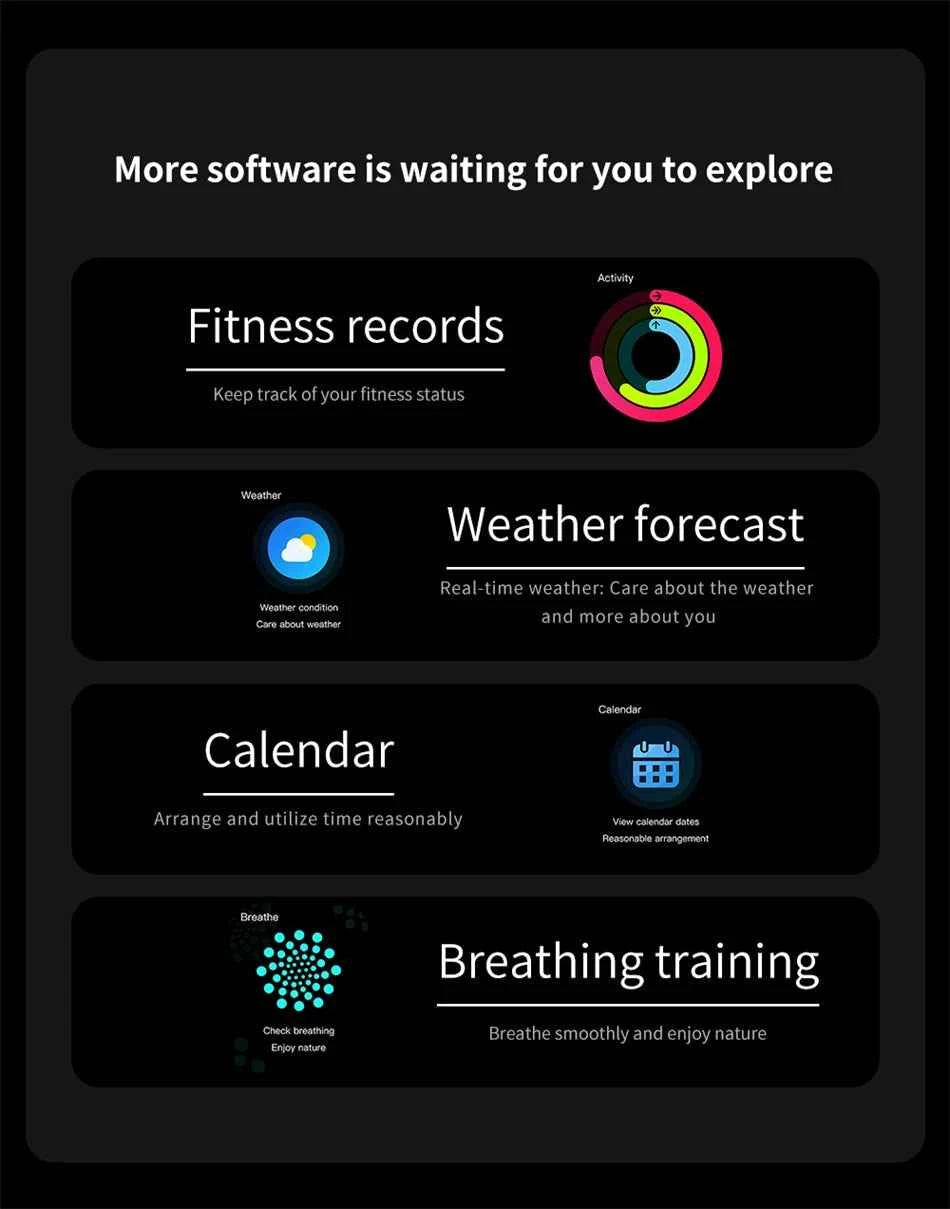2024 Smart Watch 2 in 1 With Earphone Smartwatch Bluetooth Call Men Watch GPS Track Heart Rate Monitor Play Music SmartWatch - Mountain ship