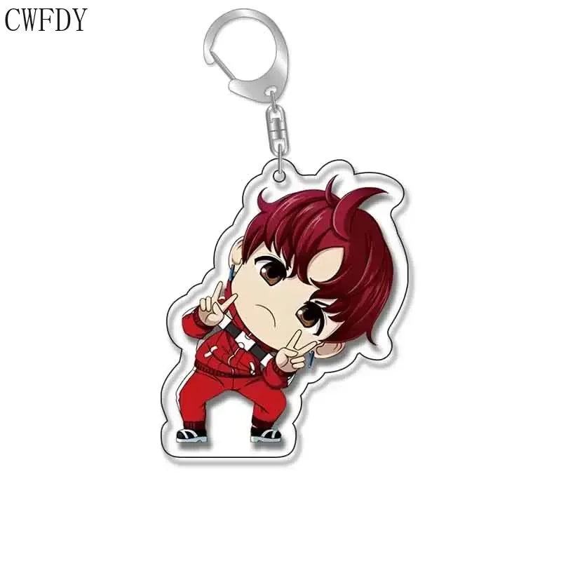 New Anime Dandadan Momo Acrylic Keychain Children Cartoon Badge Pendant Charms Key Chain Jewelry Accessories For Fans Xams Gift - Mountain ship