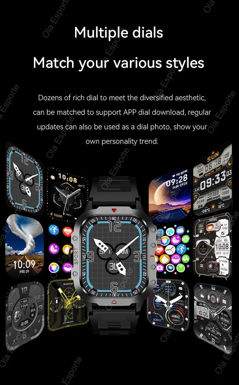 Original Men Smart Watch Bluetooth Call Fitness Clock 3ATM IP68 Swim Waterproof Sports Smartwatch for Women Xiaomi Android 2024 - Mountain ship