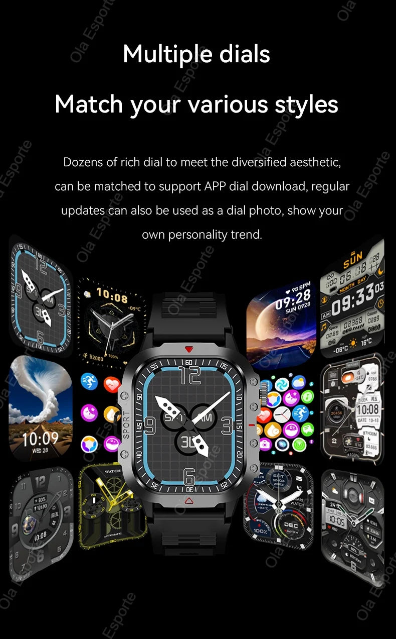 Original Men Smart Watch Bluetooth Call Fitness Clock 3ATM IP68 Swim Waterproof Sports Smartwatch for Women Xiaomi Android 2024 - Mountain ship