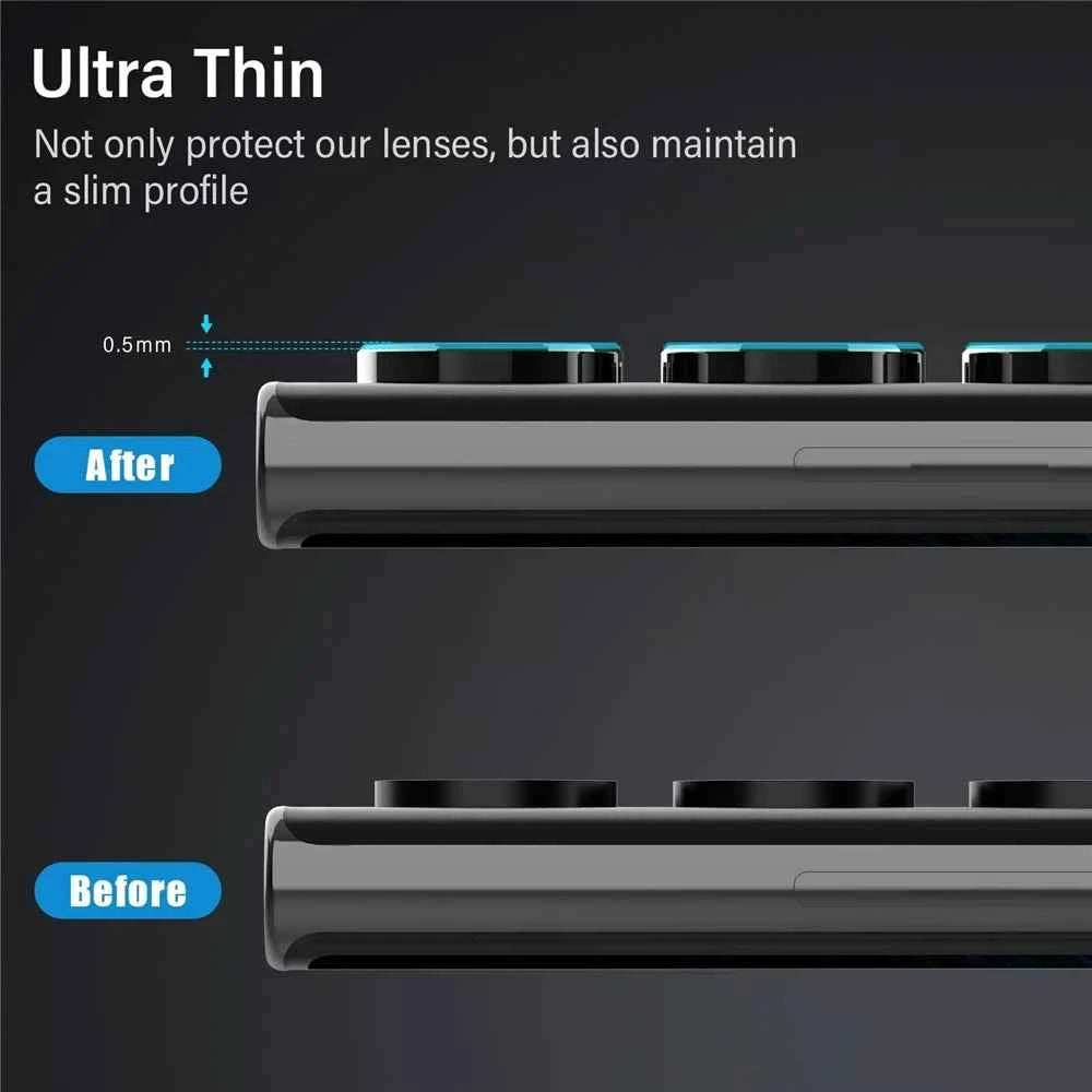 For Samsung S24 S23 Ultra Camera Lens Protector Aluminum Alloy Metal Tempered Glass Camera Film For Galaxy S22 Ultra Accessories - Mountain ship
