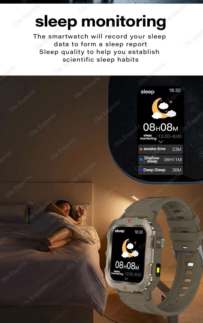 Original Men Smart Watch Bluetooth Call Fitness Clock 3ATM IP68 Swim Waterproof Sports Smartwatch for Women Xiaomi Android 2025 - Mountain ship