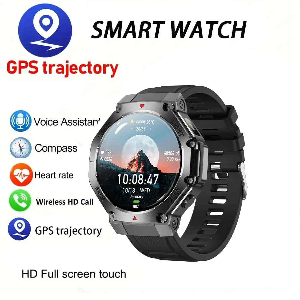 2025 New LED Smart Watch Men's HD AMOLED Bluetooth Call Waterproof Smartwatch Heart Rate Monitoring Women's Health Smart Watches - Mountain ship