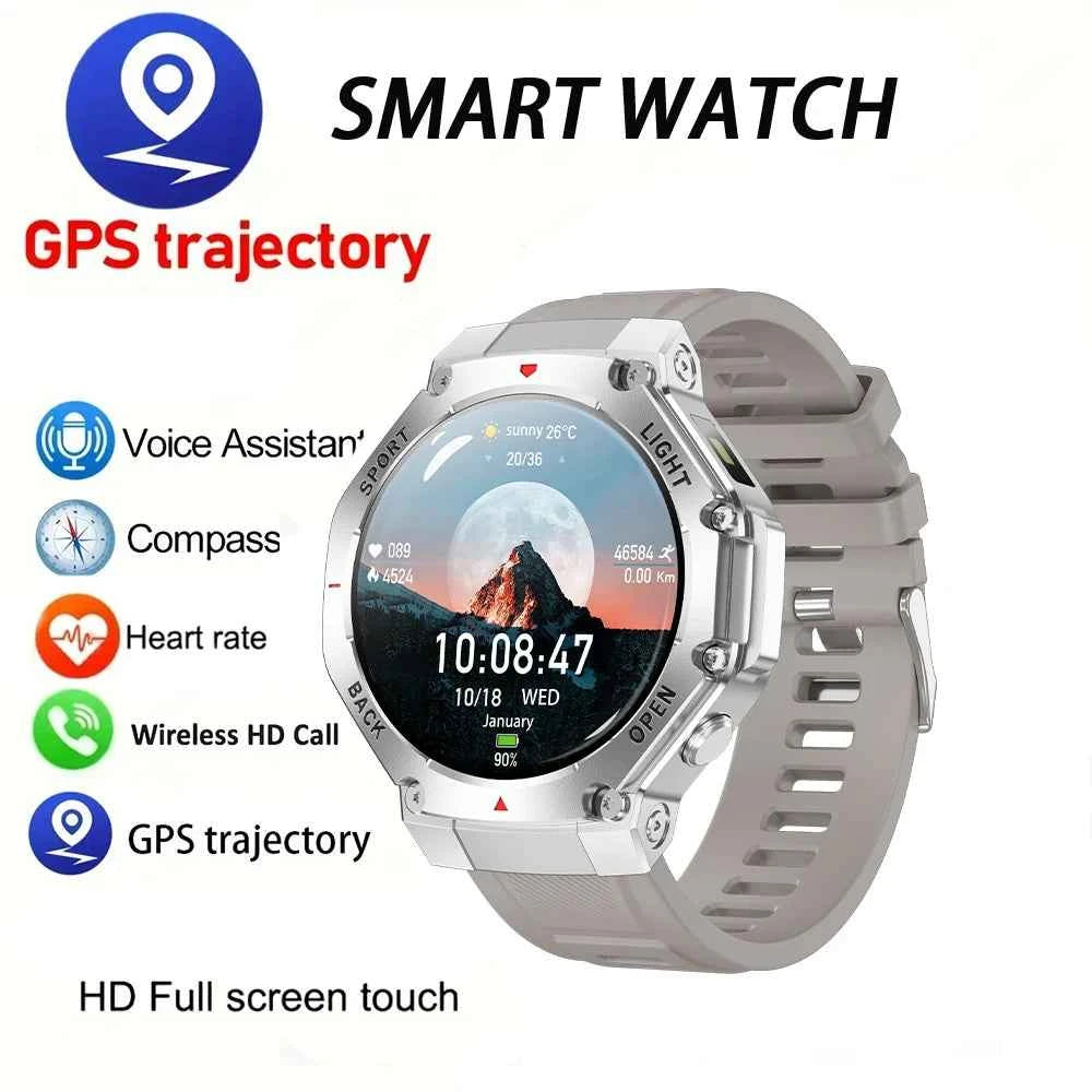2025 New LED Smart Watch Men's HD AMOLED Bluetooth Call Waterproof Smartwatch Heart Rate Monitoring Women's Health Smart Watches - Mountain ship