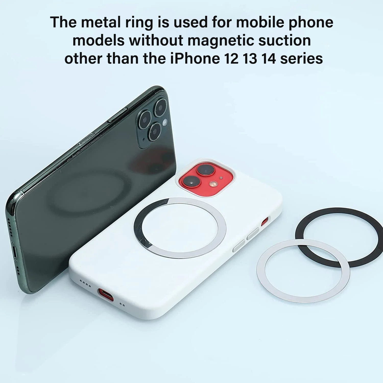 Magnetic Ring Holder For iPhone 14 13 12 Magnet Wall Mobile Phone Holder Magnetic Magsafe Car Phone Stand Universal iPad Phone - Mountain ship