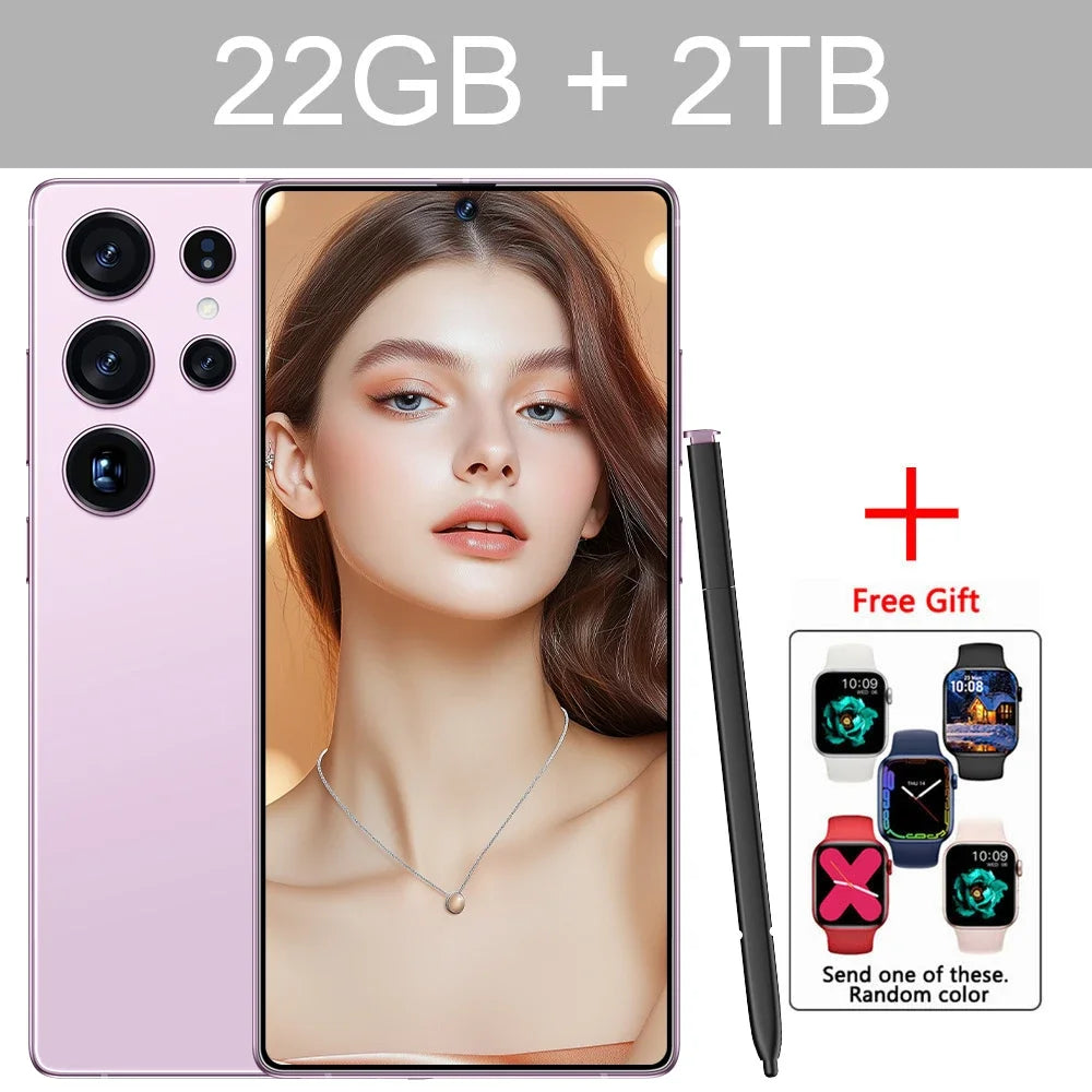New S25 Ultra 7.3HD Original Smartphone 5G Global Version Mobile Phones Dual SIM Card Android 14 Cell Phone 7800mAh Cellphones - Mountain ship