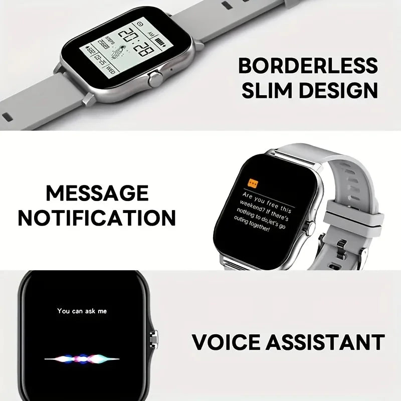 2025 New Bluetooth Answer Call Smart Watch Men Touch Call Fitness Tracker Waterproof Smartwatch Women For Android ios Gift - Mountain ship