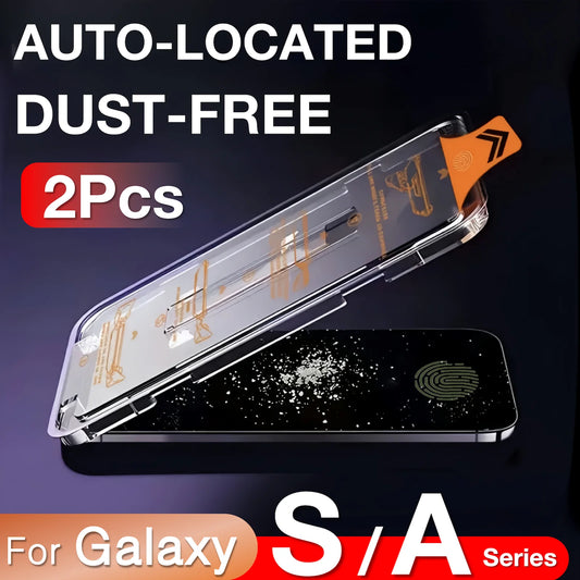 2Pcs For Samsung Galaxy S25 Ultra S24 S23 S22 S21 Plus A55 A35 A25 A15 A16 A34 A54 A55 A53 5G Screen Protector Tempered Glass - Mountain ship
