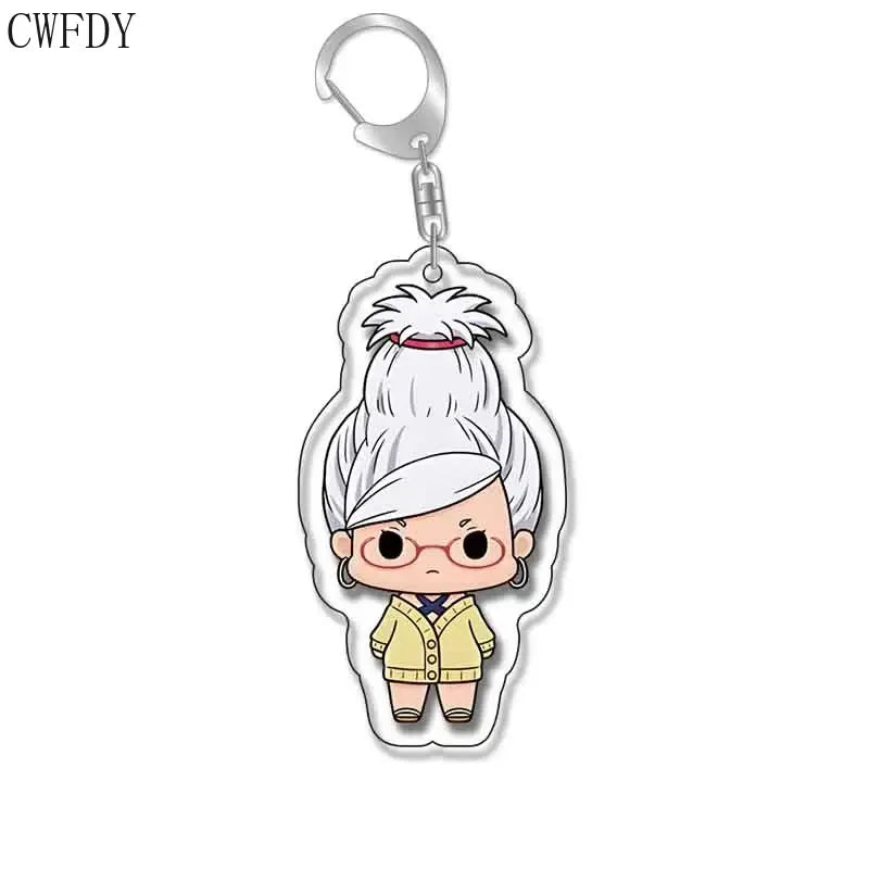 New Anime Dandadan Momo Acrylic Keychain Children Cartoon Badge Pendant Charms Key Chain Jewelry Accessories For Fans Xams Gift - Mountain ship