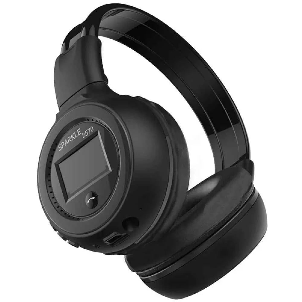 Wireless Headphone Radio Over Ear Bluetooth Compatibility Stereo Earphone Headset for Computer Phone Support FM Audio Card AUX - Mountain ship