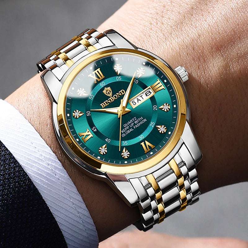 2024 Top Brand Luxury Fashion Diver Watch Men 30ATM Waterproof Date Clock Sport Watches Mens Quartz Wristwatch Relogio Masculino - Mountain ship