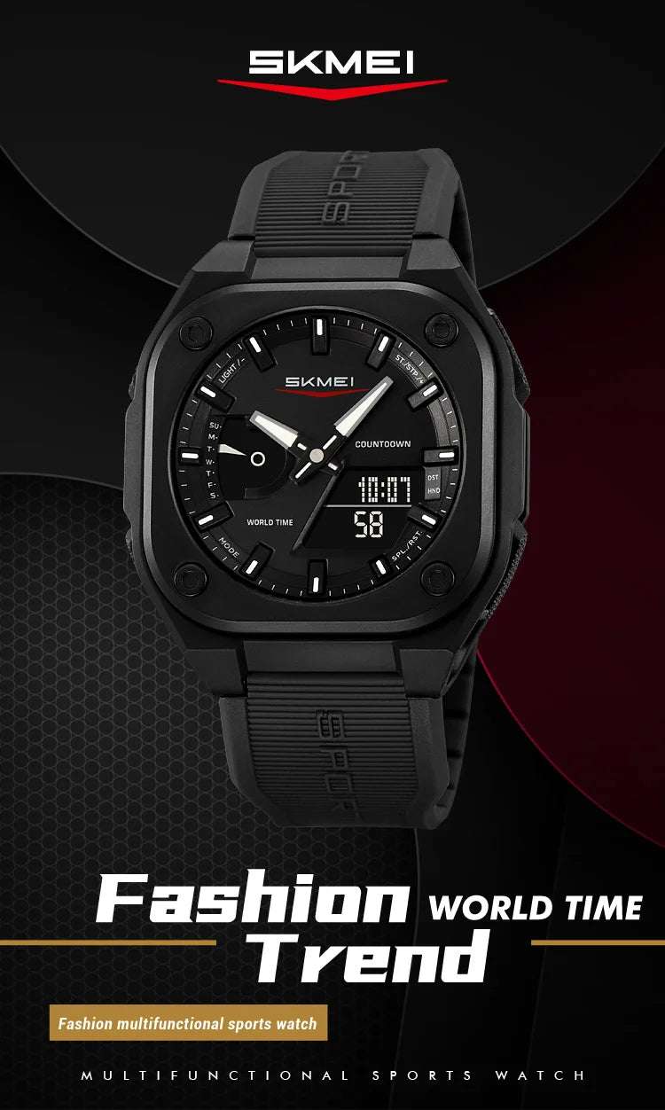 SKMEI Business Digital Electronic Watch Fashion Sports Quartz Watches For Mens Women Waterproof Wristwatches Clock Reloj Hombre - Mountain ship