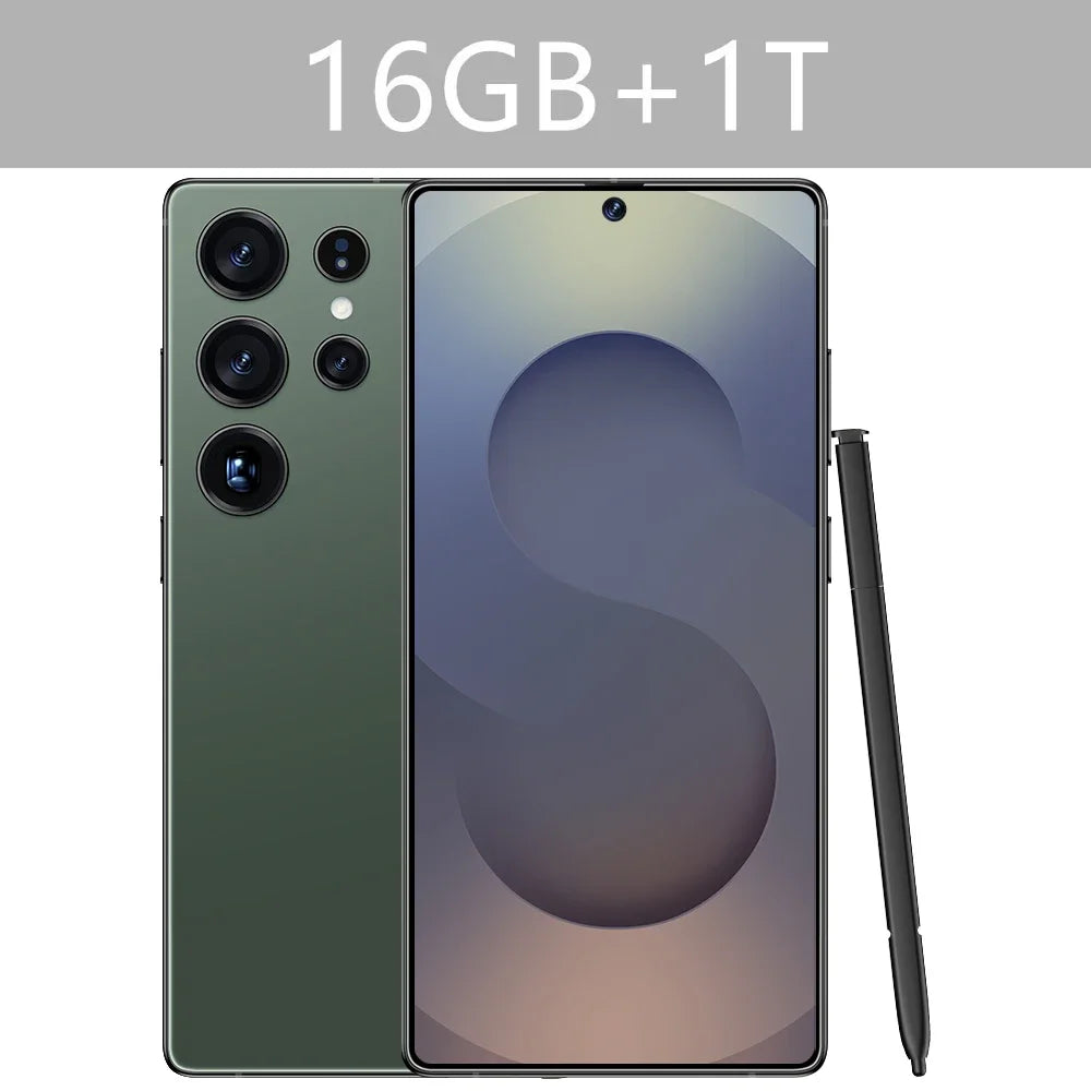 New S25 Ultra 7.3HD Original Smartphone 5G Global Version Mobile Phones Dual SIM Card Android 14 Cell Phone 7800mAh Cellphones - Mountain ship