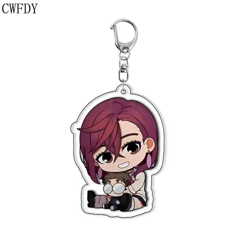 New Anime Dandadan Momo Acrylic Keychain Children Cartoon Badge Pendant Charms Key Chain Jewelry Accessories For Fans Xams Gift - Mountain ship