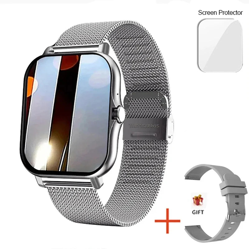 2025 New Bluetooth Answer Call Smart Watch Men Touch Call Fitness Tracker Waterproof Smartwatch Women For Android ios Gift - Mountain ship