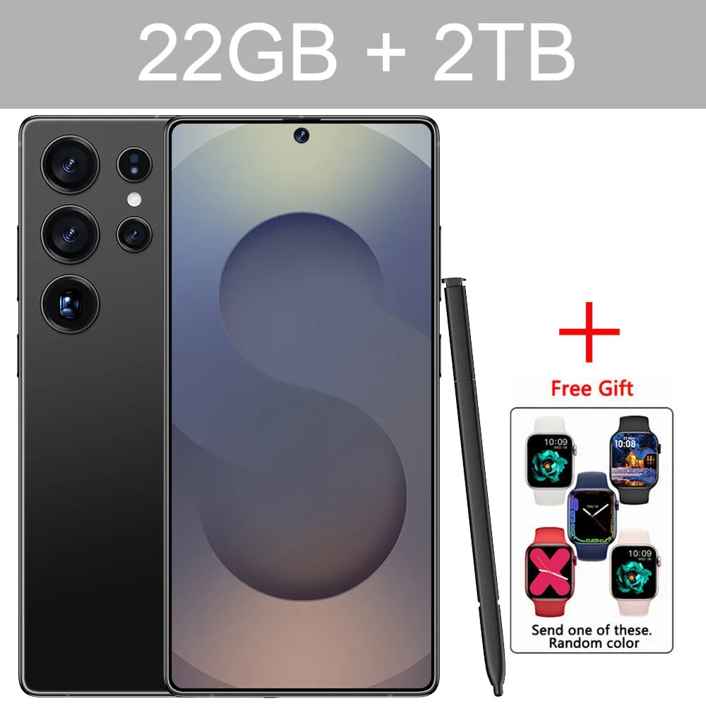 New S25 Ultra 7.3HD Original Smartphone 5G Global Version Mobile Phones Dual SIM Card Android 14 Cell Phone 7800mAh Cellphones - Mountain ship