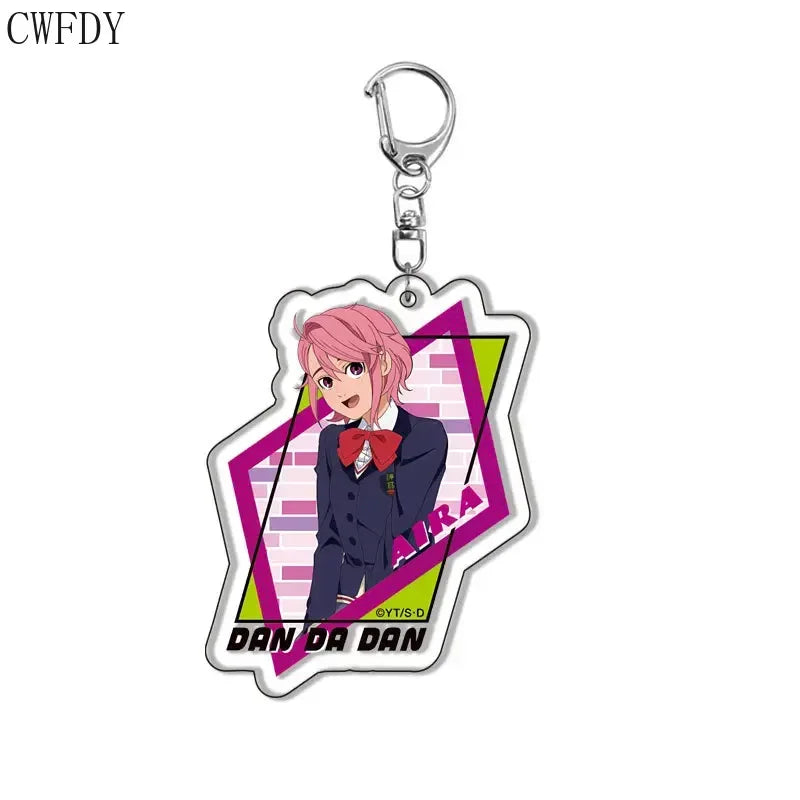 New Anime Dandadan Momo Acrylic Keychain Children Cartoon Badge Pendant Charms Key Chain Jewelry Accessories For Fans Xams Gift - Mountain ship