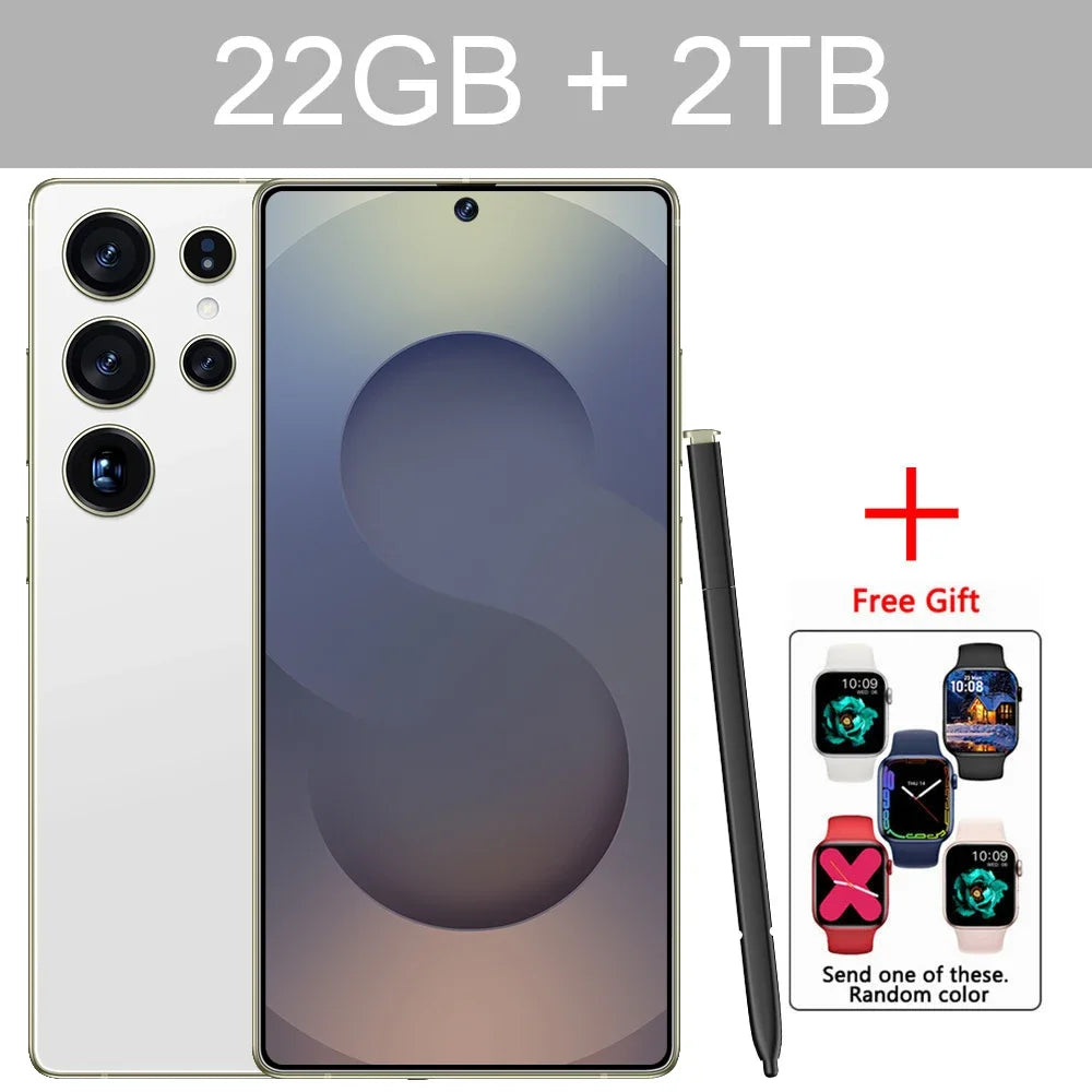 New S25 Ultra 7.3HD Original Smartphone 5G Global Version Mobile Phones Dual SIM Card Android 14 Cell Phone 7800mAh Cellphones - Mountain ship