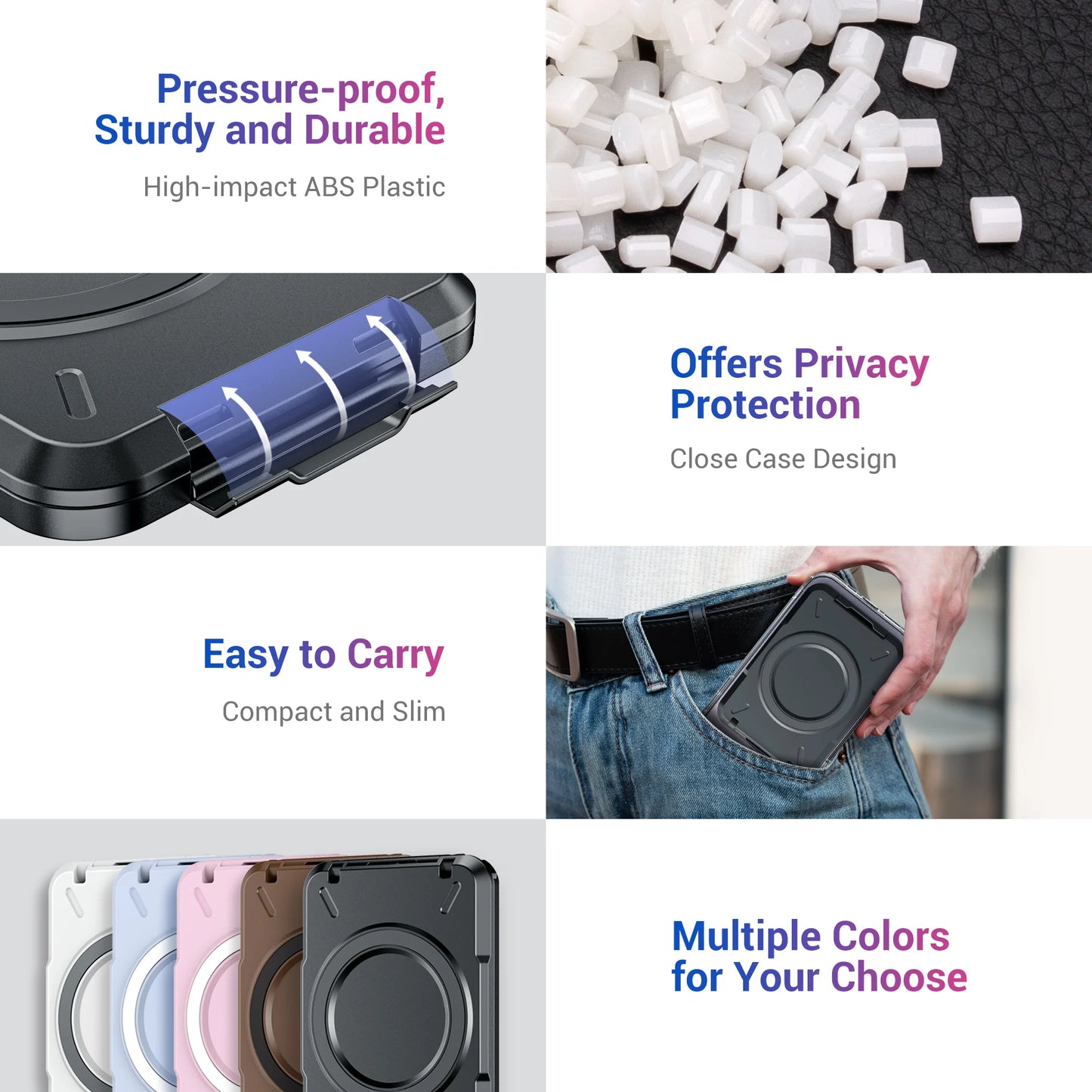 Magnetic Wallet & Card Holder with RFID Blocking Function for iPhone 16 15 14 Pro/ Pro Max/ 13 Pro Max/ 13 12 Pro MagSafe Wallet - Mountain ship