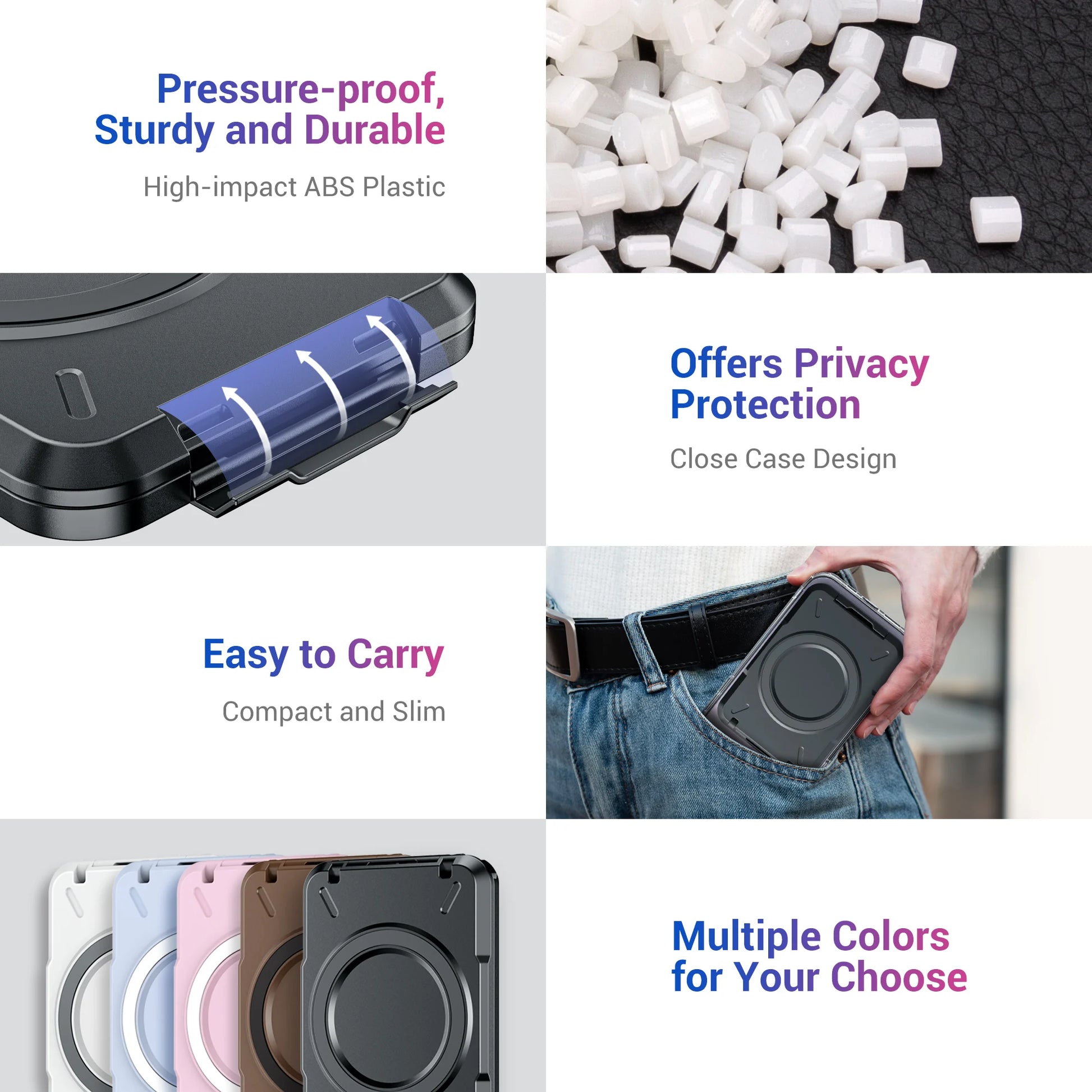 Magnetic Wallet & Card Holder with RFID Blocking Function for iPhone 16 15 14 Pro/ Pro Max/ 13 Pro Max/ 13 12 Pro MagSafe Wallet - Mountain ship