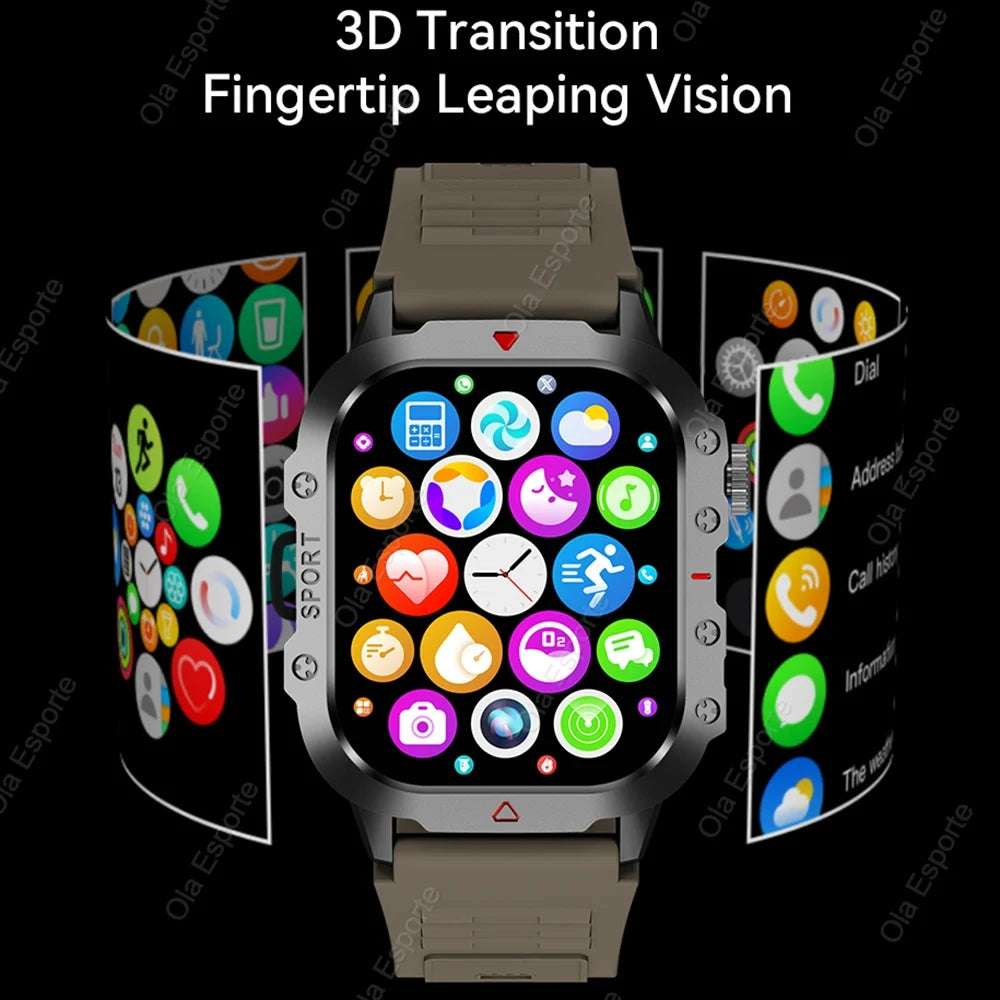Original Men Smart Watch Bluetooth Call Fitness Clock 3ATM IP68 Swim Waterproof Sports Smartwatch for Women Xiaomi Android 2024 - Mountain ship