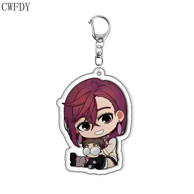 New Anime Dandadan Momo Acrylic Keychain Children Cartoon Badge Pendant Charms Key Chain Jewelry Accessories For Fans Xams Gift Mountain ship